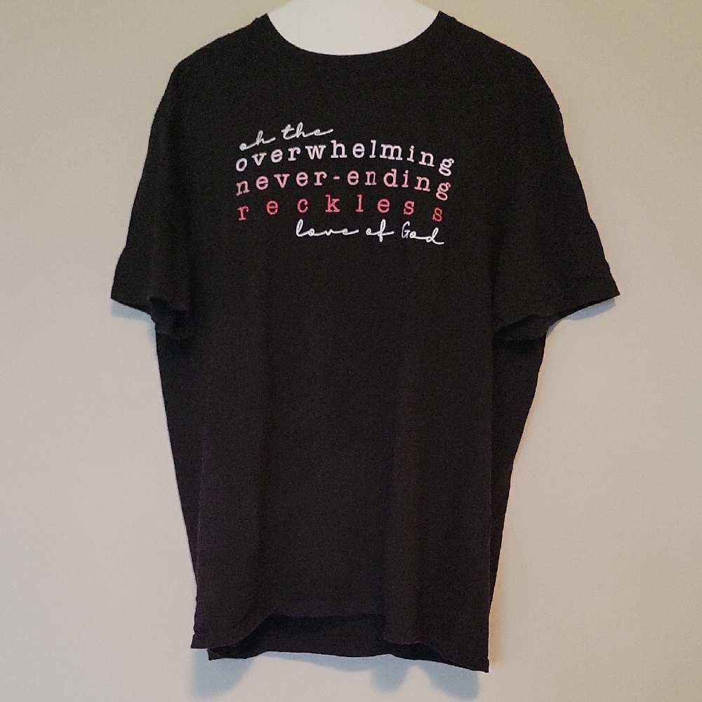 District Black Short Sleeve Tee with Crew Neck